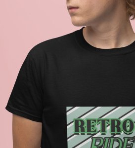 Speed Revival : Retro Ride Enthusiast Graphic Printed Black T-Shirt