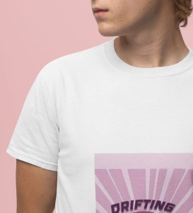 Smoke Shift : Drift Mode Graphic Printed White T-Shirt