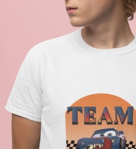 Gear Shift : Squad 65 Style Graphic Printed White T-Shirt