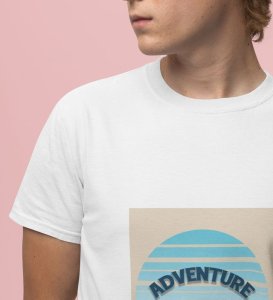 Adventure Bound : Explore the World Graphic Printed White T-Shirt