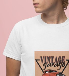 Gearhead Spirit : Vintage 19V89 Ride Graphic Printed White T-Shirt