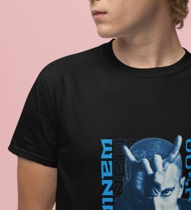 Unmatched Legacy : The GOAT Vibes Graphic Printed Black T-Shirt