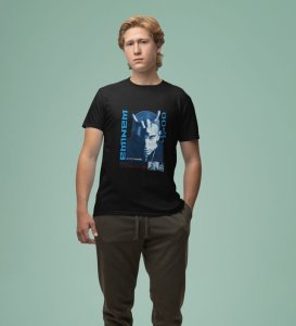Unmatched Legacy : The GOAT Vibes Graphic Printed Black T-Shirt