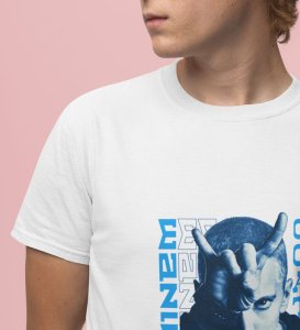 Unmatched Legacy : The GOAT Vibes Graphic Printed White T-Shirt