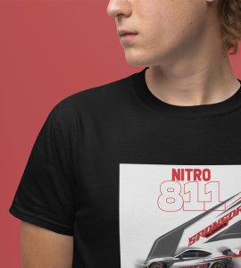 Turbo King : Speed Thrills Graphic Printed Black T-Shirt
