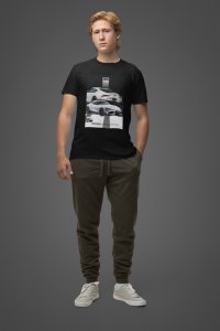 Turbo King : Speed Thrills Graphic Printed Black T-Shirt