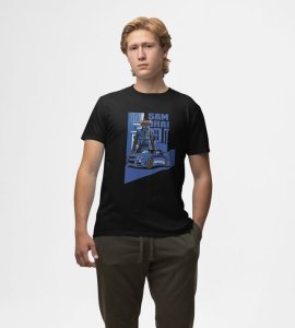 Samurai Rush : Blade of Speed Graphic Printed Black T-Shirt