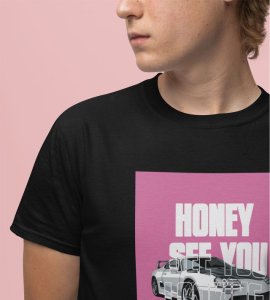 Intense Stare : Feeling the Heat Graphic Printed Black T-Shirt
