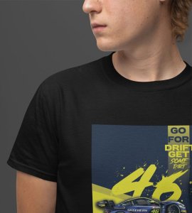 Drift & Grind : Get Some Dirt Graphic Printed Black T-Shirt