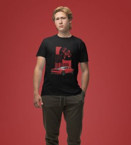 Street Dominator : Speed Fury Graphic Printed Black T-Shirt