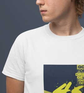 Drift & Grind : Get Some Dirt Graphic Printed White T-Shirt