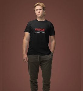 Mumbaikars Pride: Brown DC Local Graphic Printed Black T-Shirt