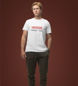 Mumbaikars Pride: Brown DC Local Graphic Printed White T-Shirt