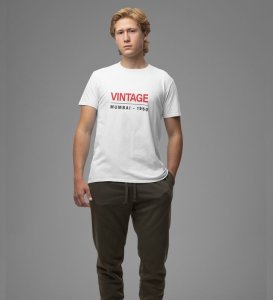 Luxury of Hotel: Mumbai Charm Design Graphic Printed White T-Shirt