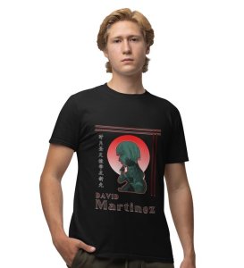 Ghosts of the Net : David Martinez Graphic Printed Black T-Shirt