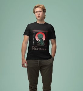 Ghosts of the Net : David Martinez Graphic Printed Black T-Shirt