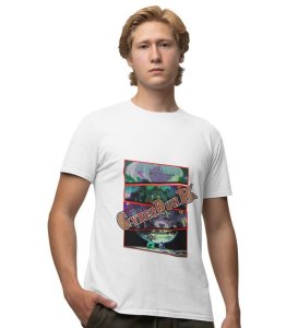 Cyber Rebels : Chronicles from the Edge Graphic Printed White T-Shirt