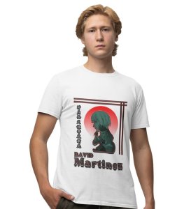 Ghosts of the Net : David Martinez Graphic Printed White T-Shirt