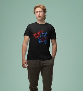 Crying Heart Club: Graphic Printed Black T-Shirt