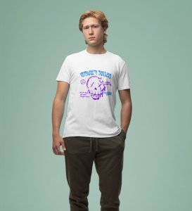 Streets Never Sleep: Graphic Printed White T-Shirt