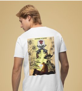 Western Heat: Graphic Printed White T-Shirt