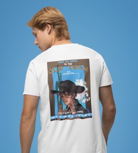 Classic Western: Western Movie Graphic Printed White T-Shirt