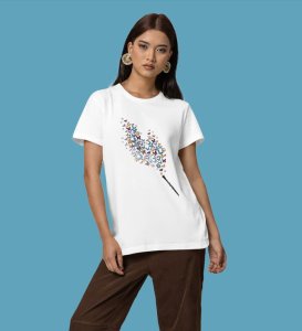 Notes of Freedom: Clarinet & Wings Graphic Printed Black T-Shirt