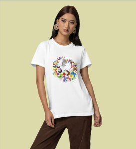 Vintage Bloom: Music in Color Graphic Printed Black T-Shirt
