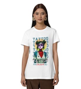 Silent Sessions: Ink Is the Therapy That Lasts Graphic Printed White T-Shirt