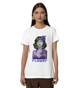 Classic Rebel: Retro Tattooed Aesthetic Graphic Printed White T-Shirt