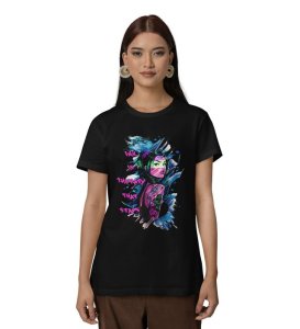 Tattooed Soul: I Wear My Heart on My Skin Graphic Printed Black T-Shirt