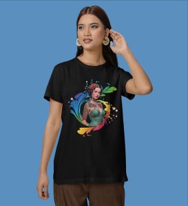 Classic Rebel: Retro Tattooed Aesthetic Graphic Printed Black T-Shirt