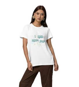 Universe Within: I Need More Space Graphic Printed White T-Shirt