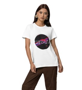 Galaxies Within: Universe Graphic Printed White T-Shirt