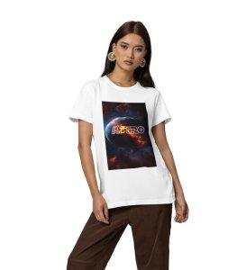 Starwalk State: Astro Graphic Printed White T-Shirt