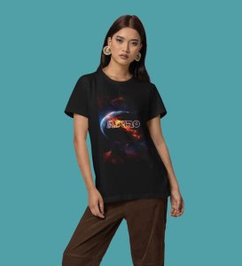 Starwalk State: Astro Graphic Printed Black T-Shirt