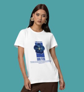 Wings Attracted to Peace: Graphic Printed White T-Shirt