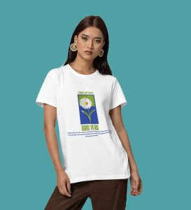 Grace in Stillness: Graphic Printed White T-Shirt
