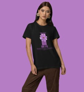 Drawn to the Light Within: Graphic Printed Black T-Shirt