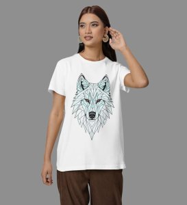 Silent Ice Alpha: Graphic Printed White T-Shirt