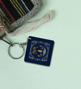 Sparkle with Positivity Diwali Slogan Printed Square Keychain