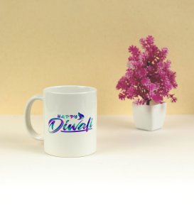 Bright Streets and Festive Vibes Diwali Printed Coffee Mug 250ml