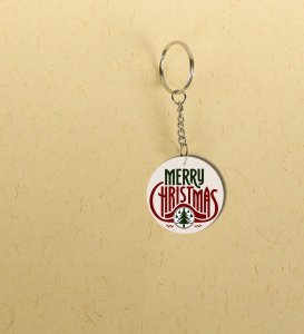 Add a Touch of Festive Glow with Christmas Printed Round Keychain Pack of 2