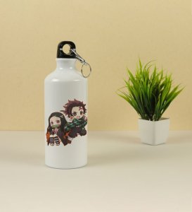 Joyful Siblings Pose Bottle Aluminium Printed Sipper Bottle 600ml